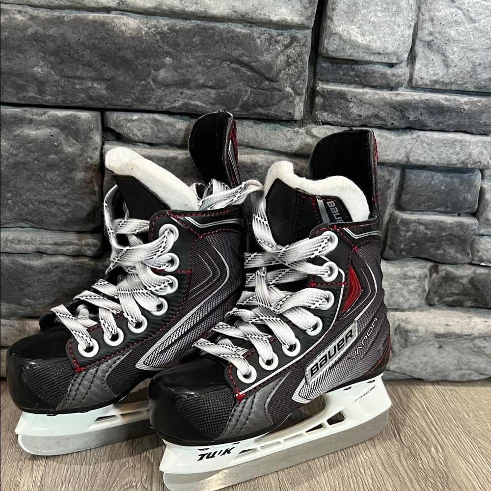 Bauer Black and Gray Ice Hockey Skates